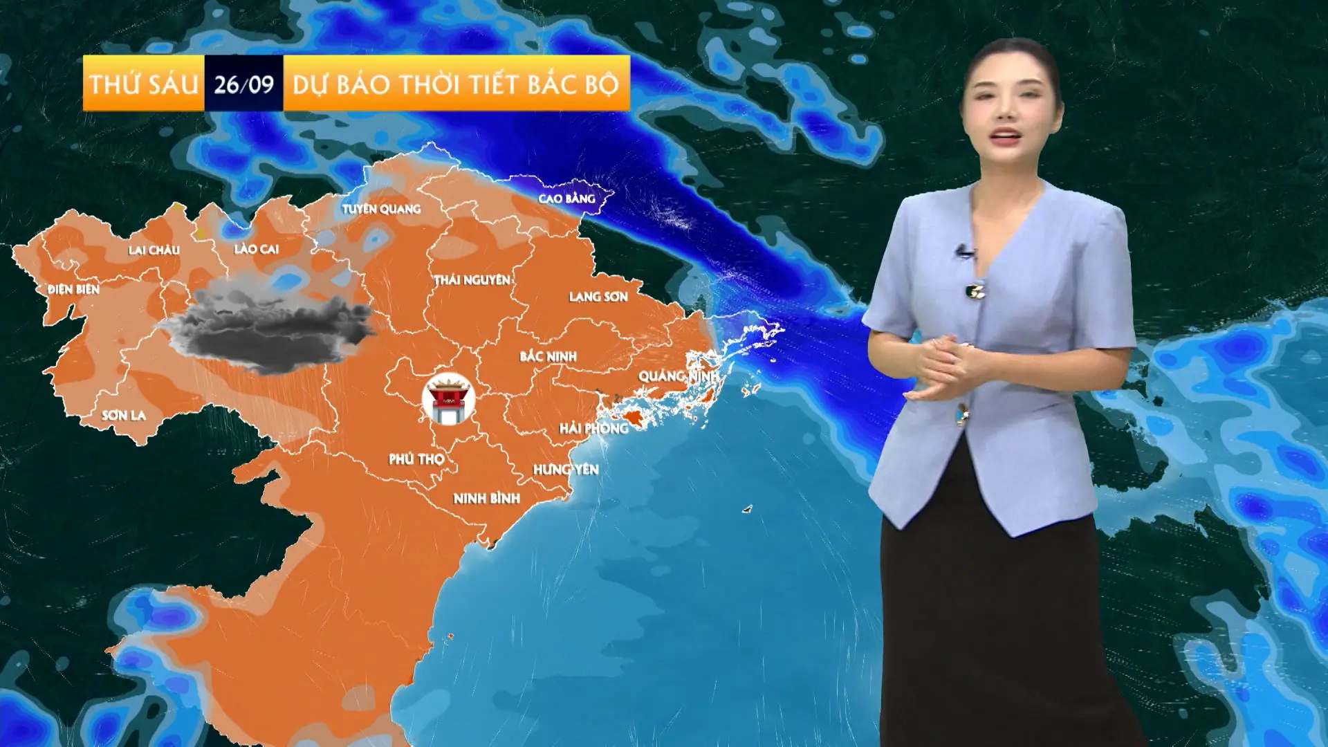 Dự báo thời tiết trưa | 26/09/2025